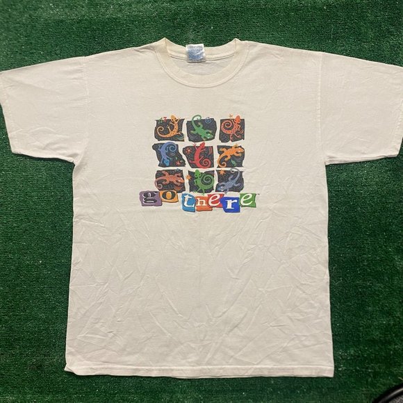 Gildan Other - Vintage 90s Colorful Lizard Animal Pop Tropical Tourist Tee